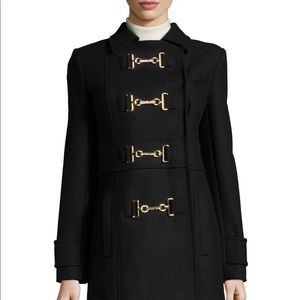 NWOT Buckle Front Wool Coat